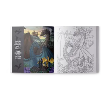 Imagem extra Quarta Asa . Livro de Colorir Oficial: ilustrações como referência 0