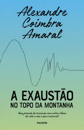 Capa A exaustão no topo da montanha