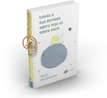 Capa Talvez a sua jornada agora seja só sobre você - Livro de bolso com chaveiro