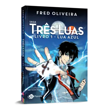 Capa Saga três luas - Livro 1: Lua azul