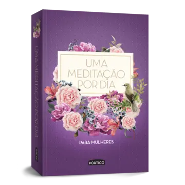 Capa Uma meditação por dia para mulheres - Capa roxa