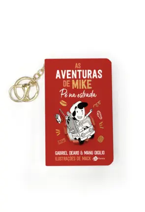 Capa As aventuras de Mike 5: pé na estrada - livro de bolso com chaveiro