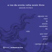 Capa A voz da sereia volta neste livro 3