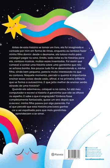 Contracapa A garotinha que não se olhava no espelho