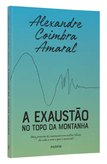 Capa A exaustão no topo da montanha