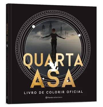 Capa Quarta Asa . Livro de Colorir Oficial: ilustrações como referência