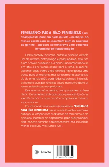 Contracapa Feminismo para não feministas