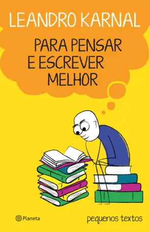 Capa Para pensar e escrever melhor