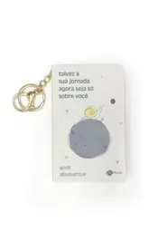 Capa Talvez a sua jornada agora seja só sobre você - Livro de bolso com chaveiro