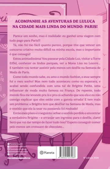 Contracapa Luluca em Paris