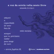 Capa A voz da sereia volta neste livro 2