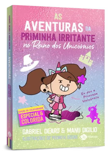 Capa As aventuras de Priminha Irritante: no reino dos unicórnios - edição de colecion