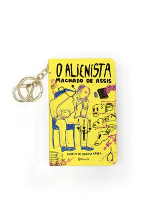 Capa O alienista - Livro de bolso com chaveiro