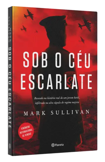 Capa Sob o céu escarlate