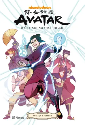Capa Avatar -  A lenda de Aang: fumaça e sombras