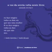 Capa A voz da sereia volta neste livro 4