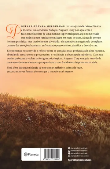 Contracapa Me chamo milagre